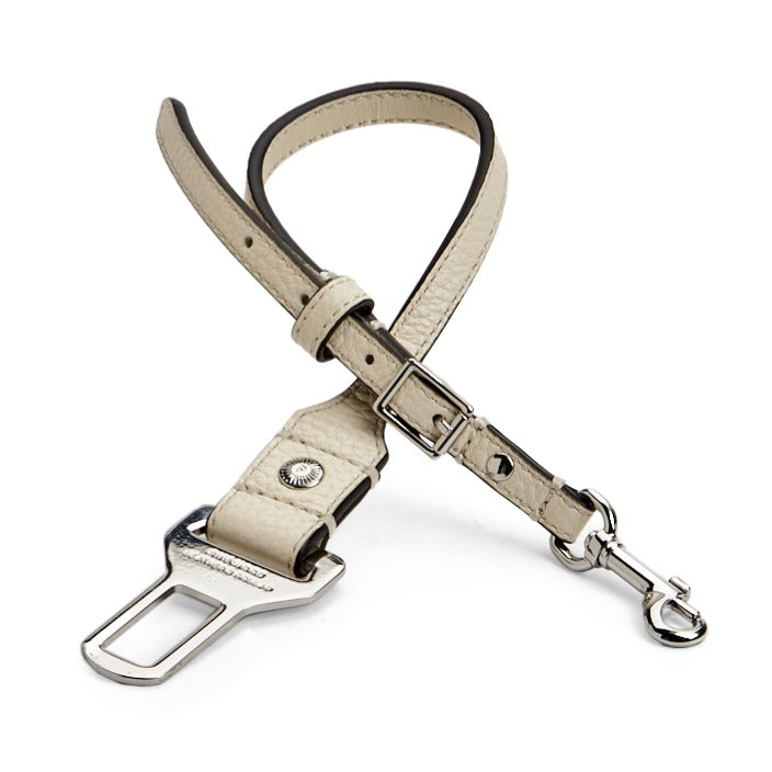 Harpeth Direct To Seatbelt Tether- White Pebbled- Silver Finish