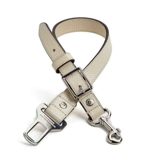 Harpeth Direct To Seatbelt Tether- White Pebbled- Silver Finish